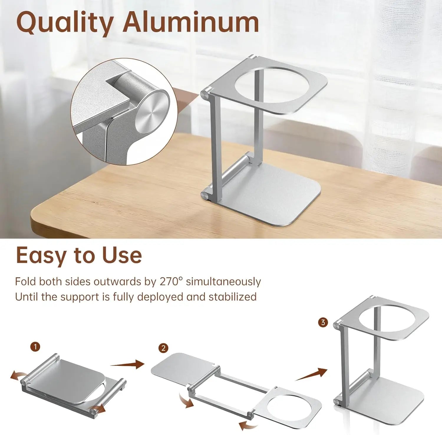Foldable Coffee Aluminum Alloy Back Pillow for Couples Foam Wireless Electric Portable Espresso Drip Holder Support Backrest