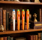 4 Pcs Kawaii Carrot Tongue Gel Pen Set 0.5mm Fine Point Black Ink Cute Writing Pens for Easter Basket Office Decorations & Stuffers