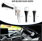 Multi-Function High Pressure Pneumatic Cleaning Gun Portable Air Compressor Dust Blower Auto Interior Detailing Maintenance Tool