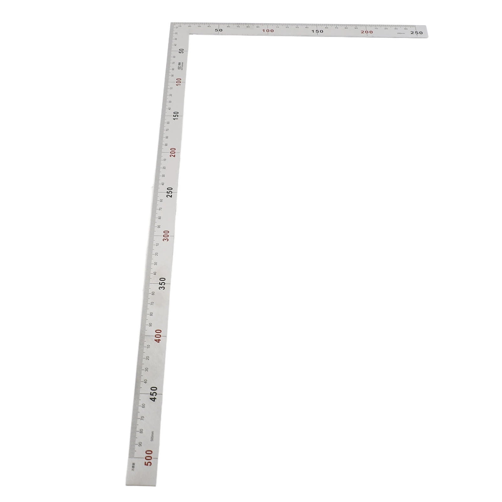300/500mm Angle Square Ruler 90 Degree Right Angle Ruler Stainless Steel Triangle Ruler Woodworking Gauge Measuring Tool