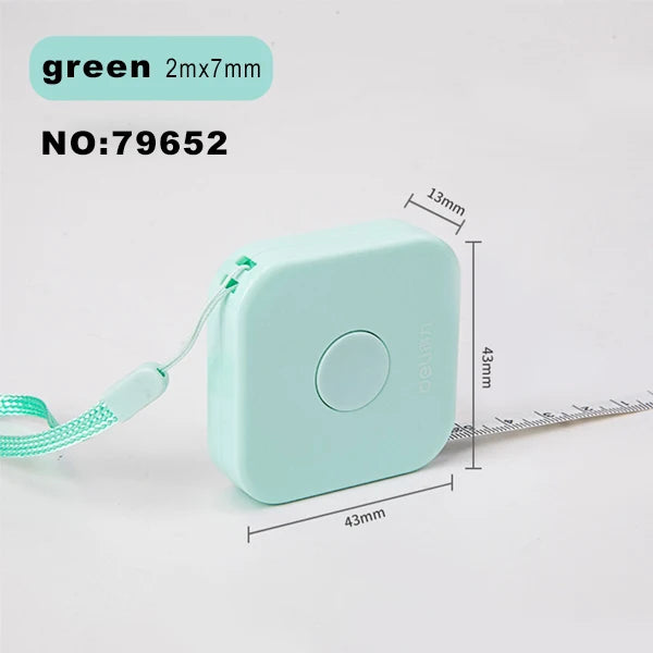 Deli 1.5m 2m Measure Tape Double Scale Body Sewing Flexible Ruler for Kids Aldult Height Waist Measuring Tailor Craft Soft Ruler