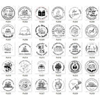 Customized Embossed Stamp Personalized Custom Book Embosser Seal Wedding Invitation Logo Customization Embossing Paper Stamps