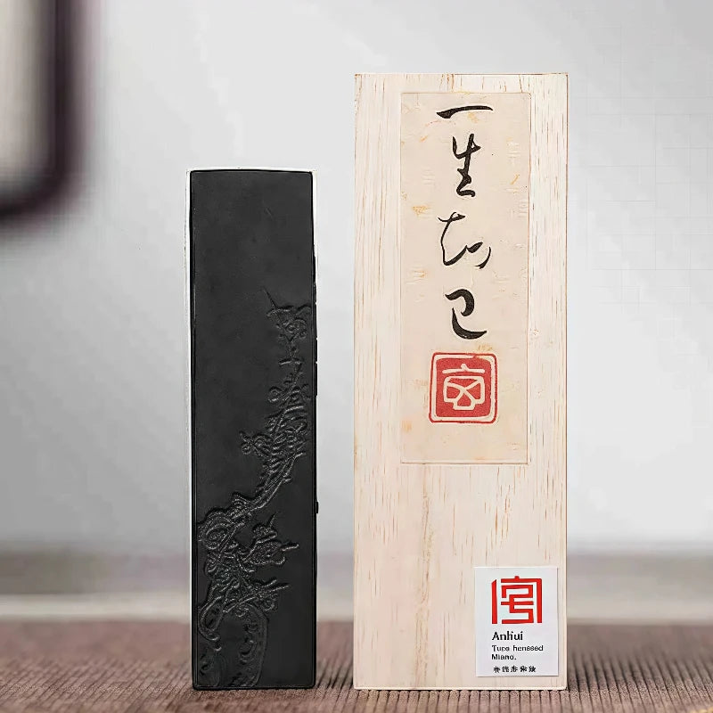 Chibese Calligraphy Sumi Ink Stick for Writing Painting Ink Stone Calligraphy Brush Rectangle Chinese Style Ink Blocks Drawing