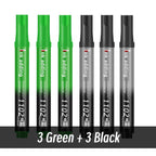 1/10/20pcs 2mm Red Blue Ink Black Permanent Marker Pens, Fine Tip, Waterproof, Quick Drying Drawing Pens Wood Stone Metal Glass