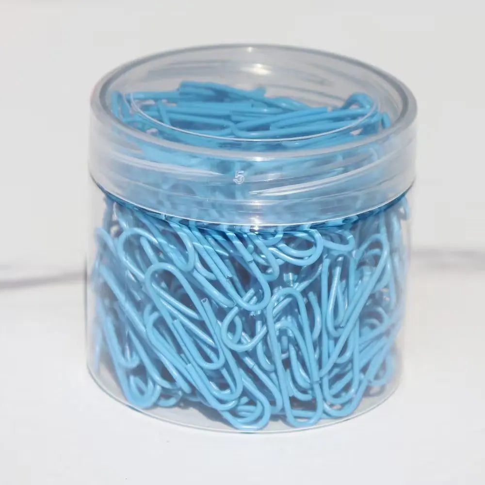 A box of paper clips, multi-color optional, color bills, small card storage gadgets, DIY small material clips, school supplies,