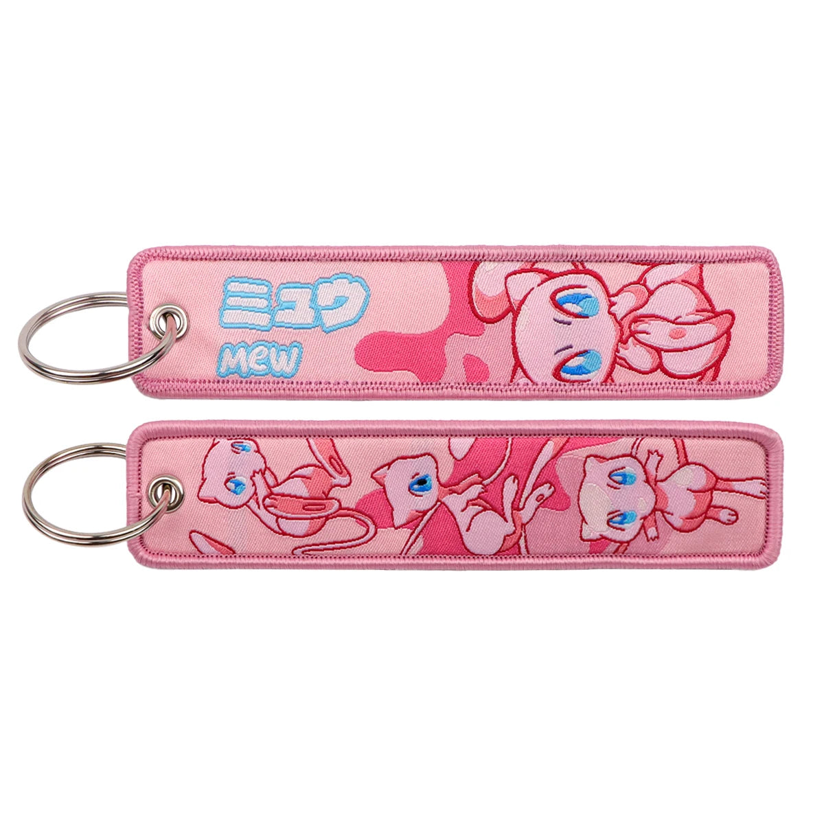 Kawaii Japanese Elf Anime Embroidery Key Fobs Key Tag Motorcycles Cars Backpack Chaveiro Keychain Fashion Keyring Friends Gifts
