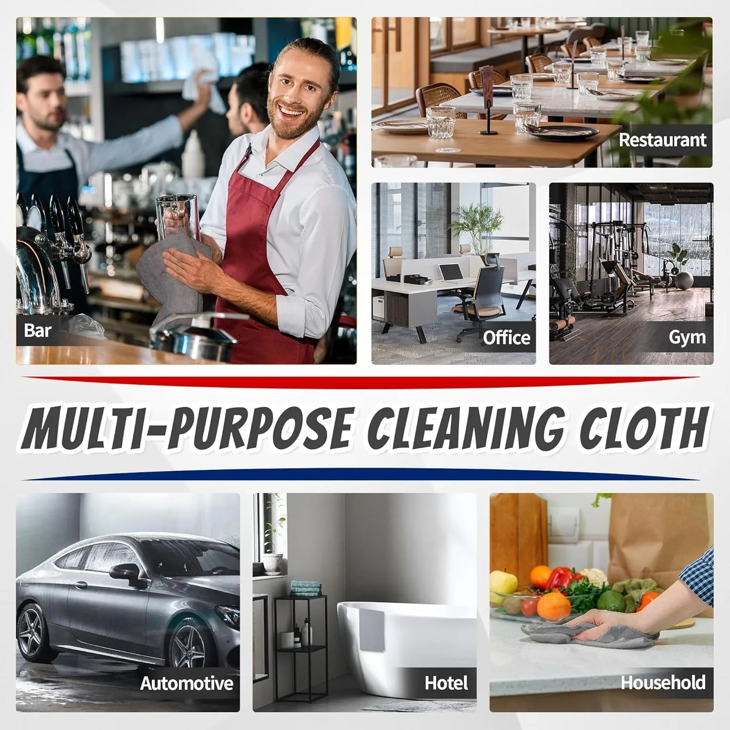 Microfiber Cleaning Cloths Lint Free Microfiber Cleaning Towel Cloths Reusable Cleaning Towels Super Absorbent for Car Window