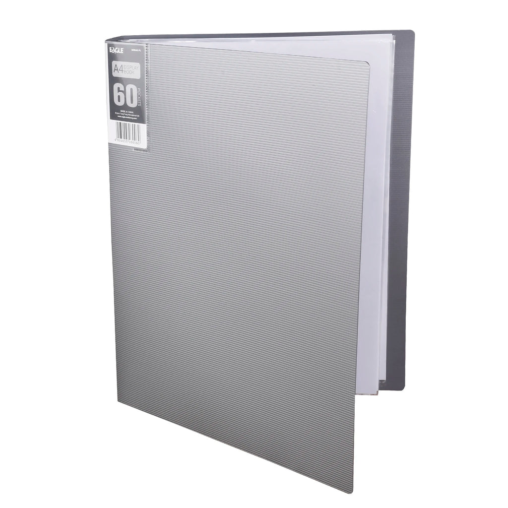 Eagle A4 Binder With Plastic Sleeves Display Book 60-Pocket Portfolio Folder ，Displays Photo Artwork Document and Certificates