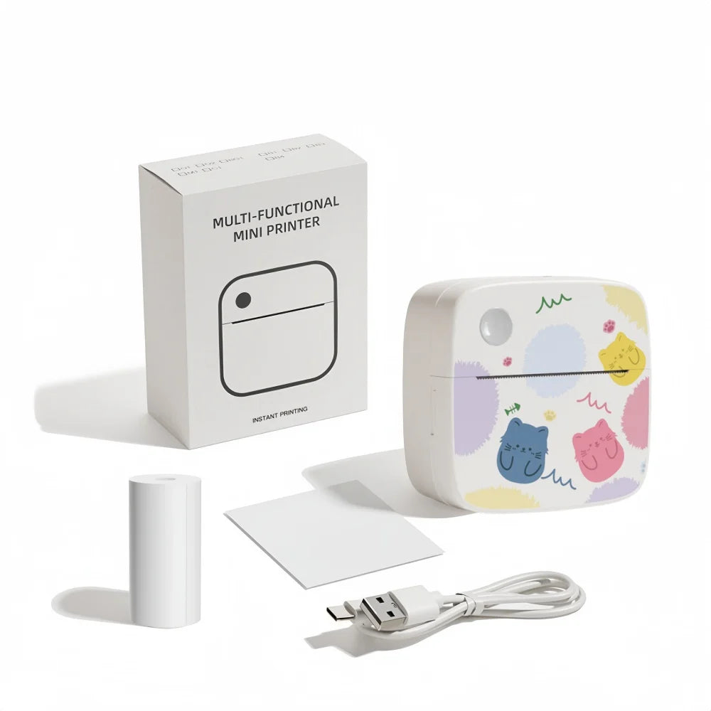 Dolewa D2 Label Maker Printer Portable Printer Thermal Paper Printer Label Sticker Paper Printer for Photo Printing