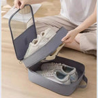 Travel Shoe Bag Storage Bag Washed Diagonal Breathable Mesh Multiple Pairs of Shoes Portable Shoe Box for Business Trips