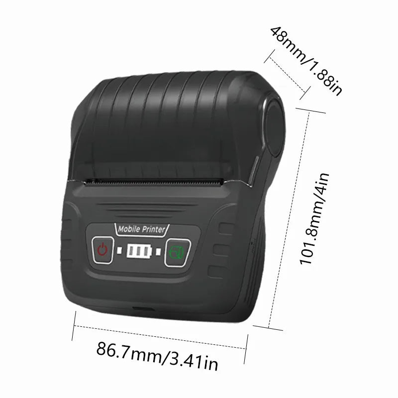 Wireless Label Printer SK58 Inkless Bluetooth Thermal Label Maker Adhesive Label Sticker Machine DIY Pattern Barcode QR Code
