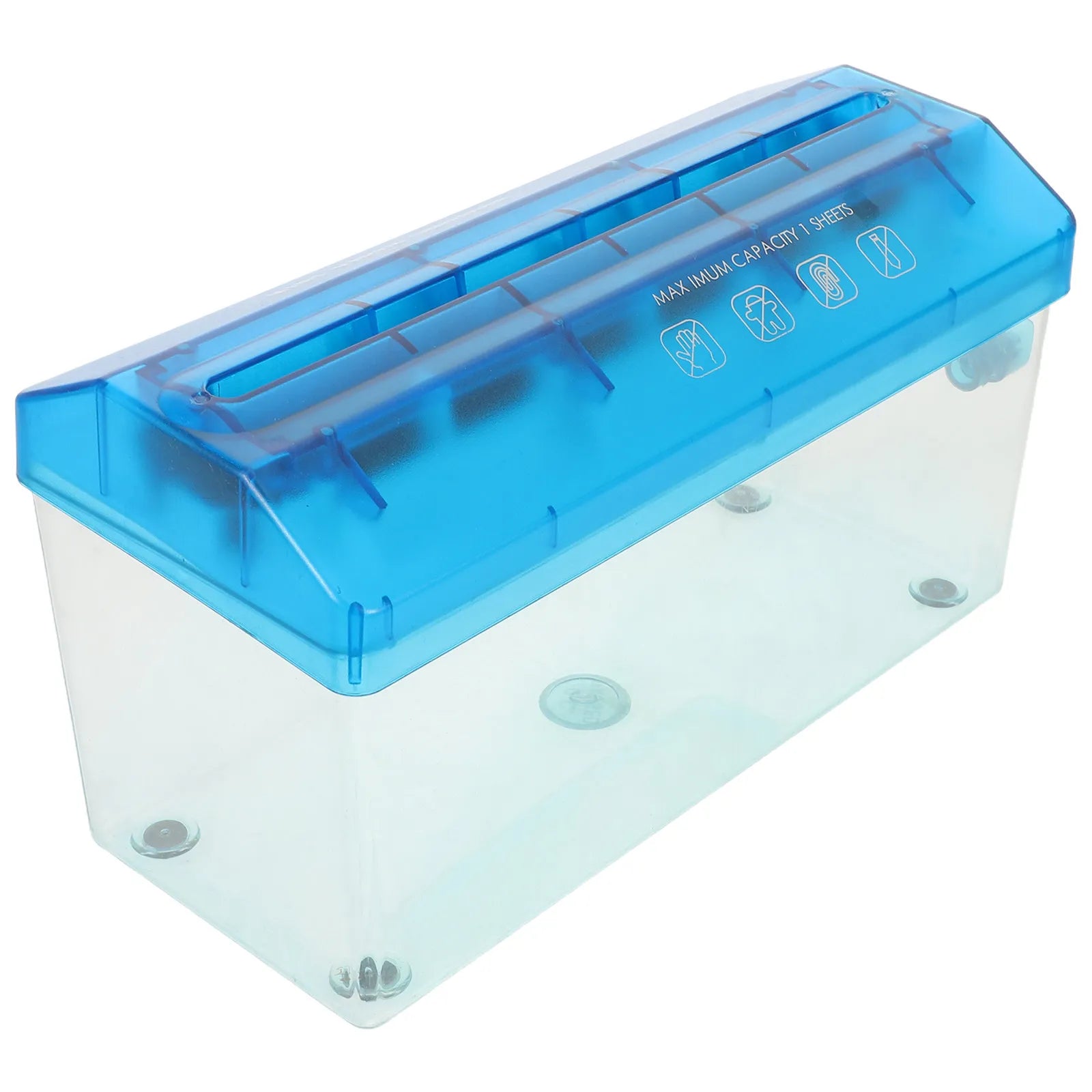 Portable Manual Paper Shredder Compact Desktop Mini Handheld Shredder for Home Office Document Shredding A4 Paper Bills
