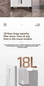 High-capacity Office Shredder with Five-level Security and Shredding Function It Can Shred Large Volumes of Documents and CDs