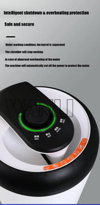New 12L Waste Paper Shredder Home Office Portable Granular Electric Shredder Paper Scraps 4-level Mini A4 Data Desktop