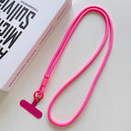 Candy Color Crossbody Colorful Long Strap for Mobile Phone Adjustable Lanyard Necklace Hanging Rope Anti-Lost Accessories