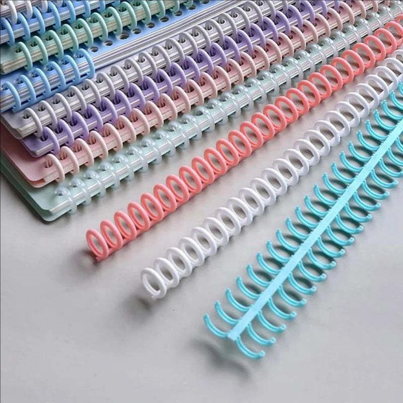 10/1Pcs 30Holes Detachable Buckle Loose-leaf Paper Book Circle Ring Scrapbook Album Binder Spiral A4 A5 B5 Notebook Binding Clip