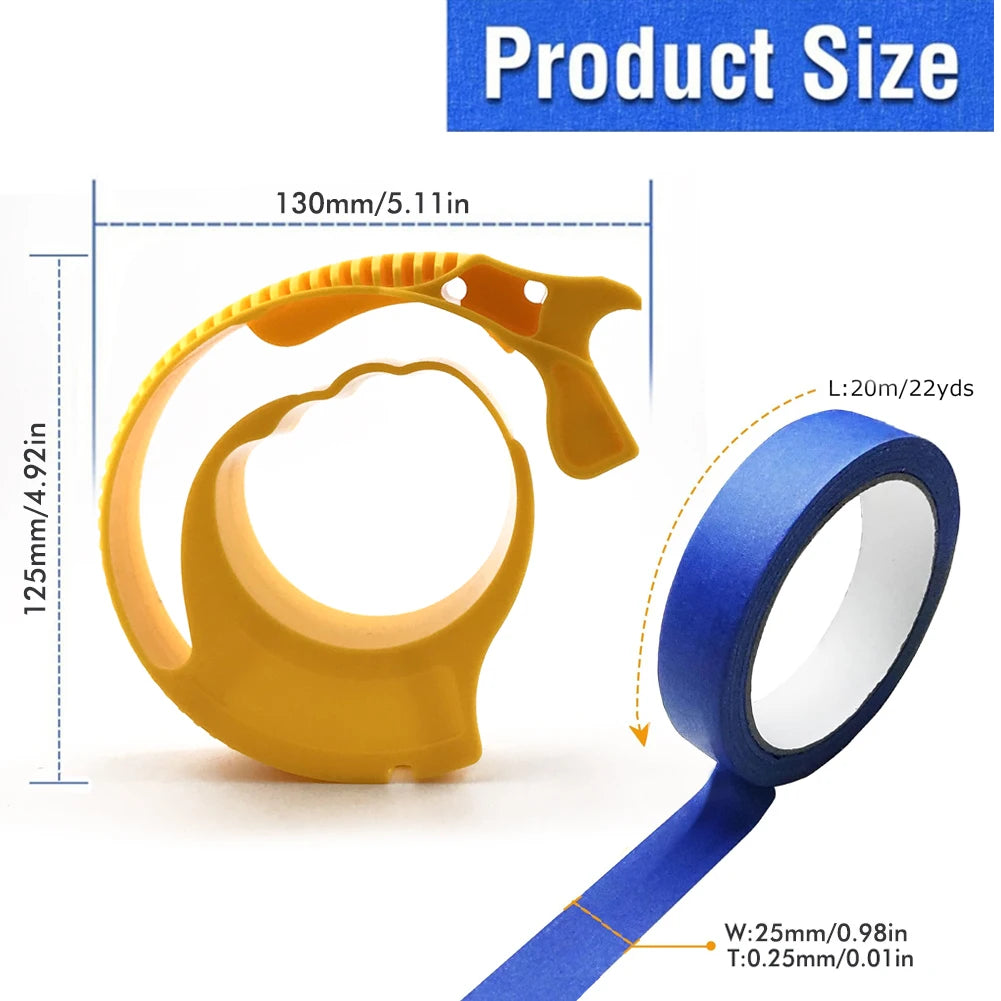Painter Masking Tape Applicator Dispenser Machine Adhesive Tape with Tape Cutting Tool for Repair and Beautify Crack in Tile