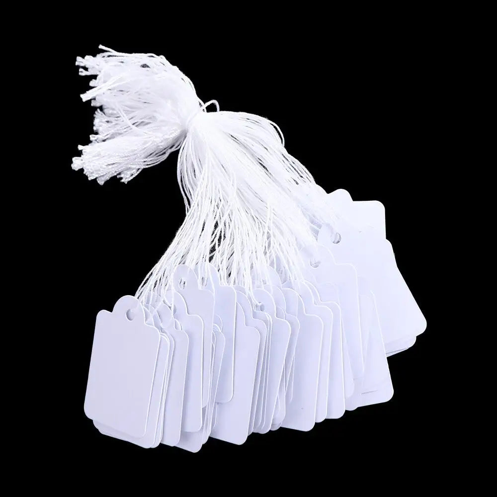 Multipurpose Hanging Price Display Cards DIY with Cotton Thread Apparel Sewing Hang Tag Price Tag Garment Tag Price Label