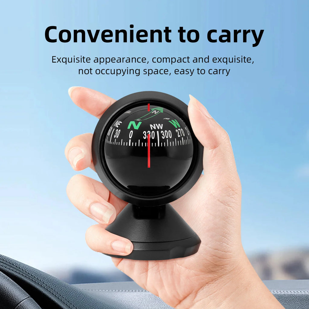 Multifunctional Compass Portable Compact Navigation Device Universal Outdoor High Precision Compass For Car Boat Moto Bicycle