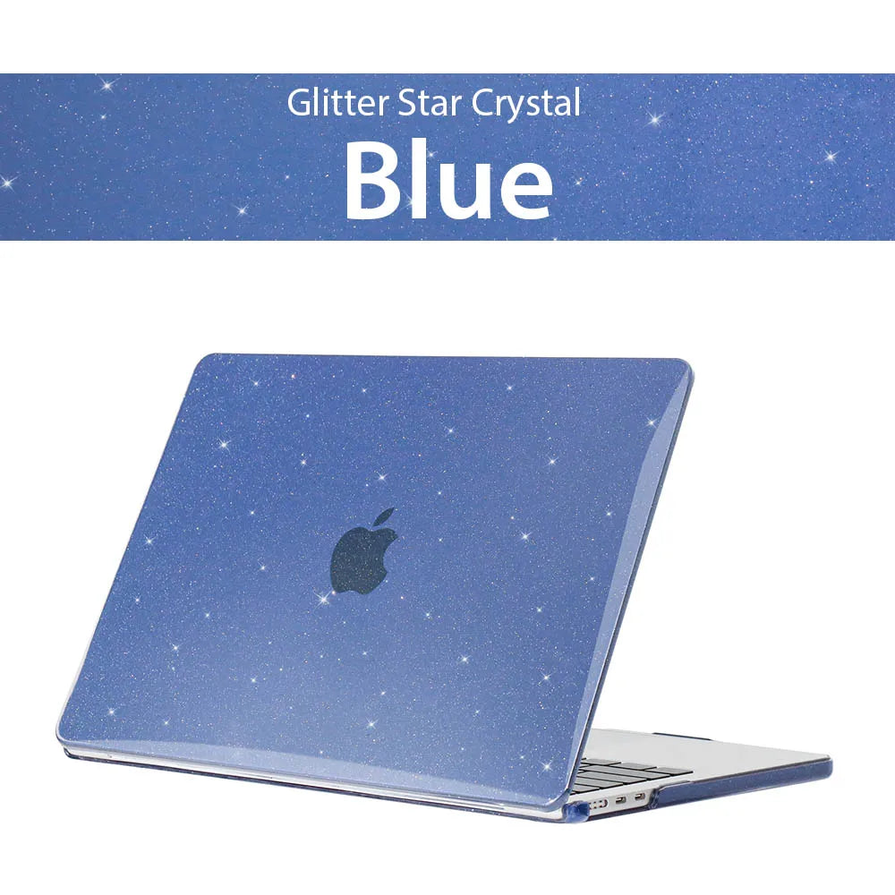 Glitter Laptop Case For Macbook 15 A1707 A2941 A2141 Laptop Case For Apple Macbook Case Bag For Air 13 A2681 A2337 A1466 A2338