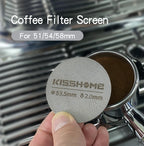 Coffee Puck Screen Fit 51mm 53.5mm 58.5mm Reusable Ground Filter Mesh Heat Resistant Metal For Espresso Accessories Barista Tool