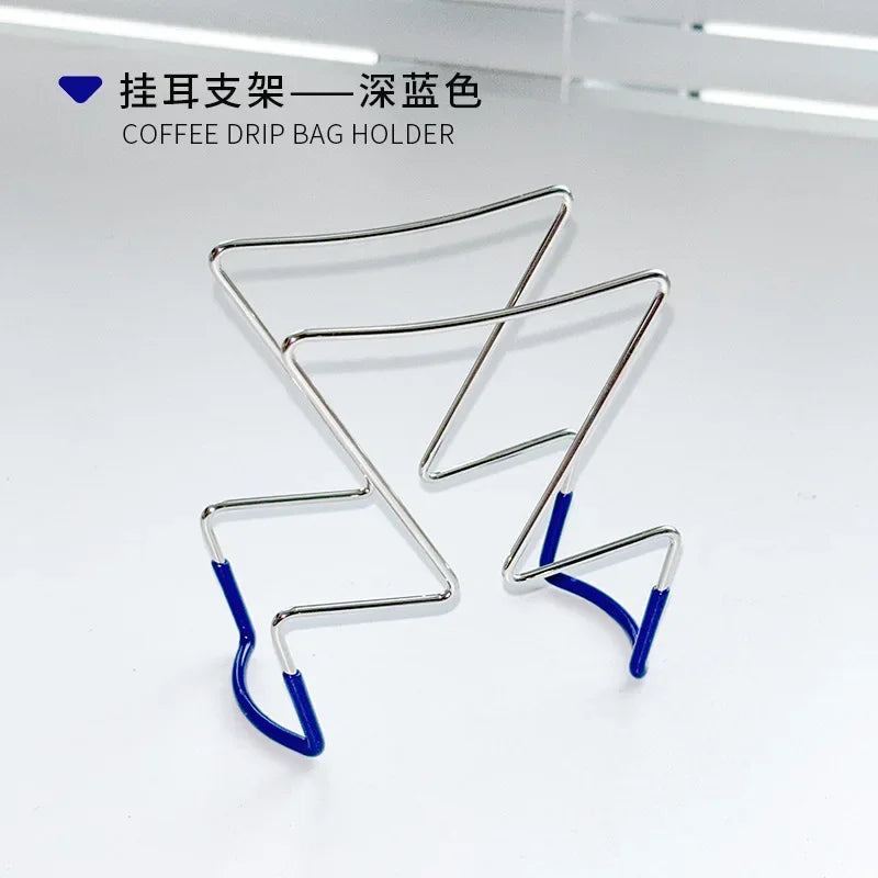 Cafe Drip Bag Coffee Holder,Stainless Steel Coffee Filter Holder,Outdoor Japanese Style Hanging Ear Coffee Holder,Portable Stand