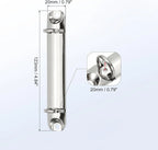 10 Pieces DIY journal notebook mechanical, 6 ring mechanism, A4 B5 A5 A6 A7 binder clip gold silver bronze black