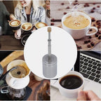 Tea/Coffee Press Type Infuser, Extra Fine Mesh Tea Strainers for Loose Tea Coffee, Stainless Steel Strainer with Extended Handle