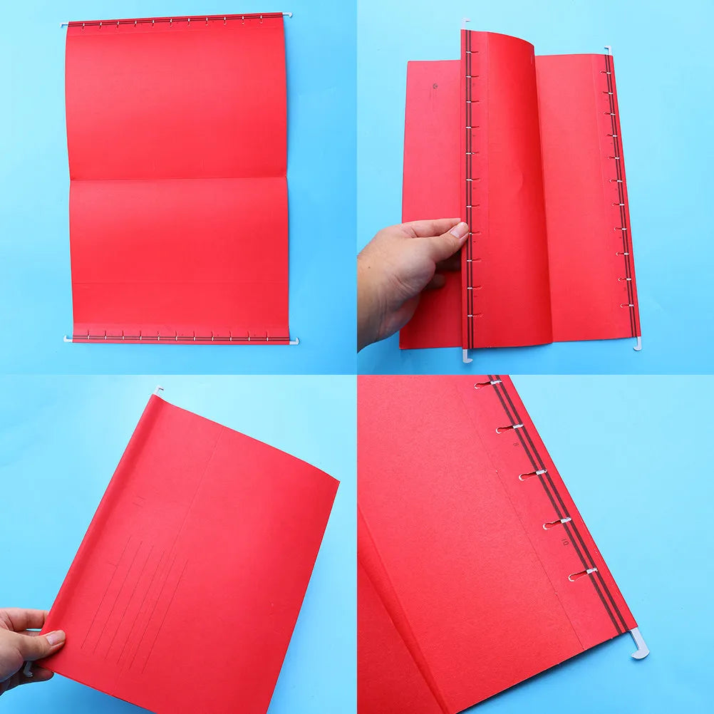 8Pcs Bright Color Hanging File Folders A4 Compatible for Document Sorting Home Office Use Premium Paper Material with