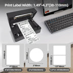 Marklife Thermal Label Printer Small Shipping Label Bluetooth-compatible Printer 4X6inch for iPhone Android Mac Window D200