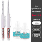 45mm Waterproof Long Head Nib Deep Hole Markers Pen Tile Carpenter Pen Multi-purpose for Woodworking Black/White/Red Ink