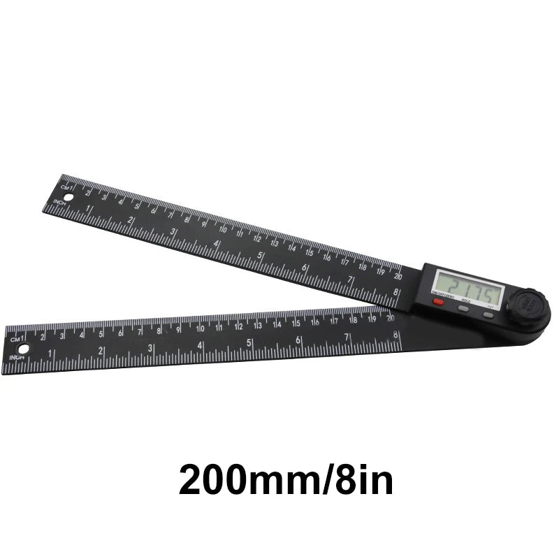 200mm/300mm Digital Angle Ruler Electronic Angle Meter Electronic Protractor Goniometer Digital Angle Gauge