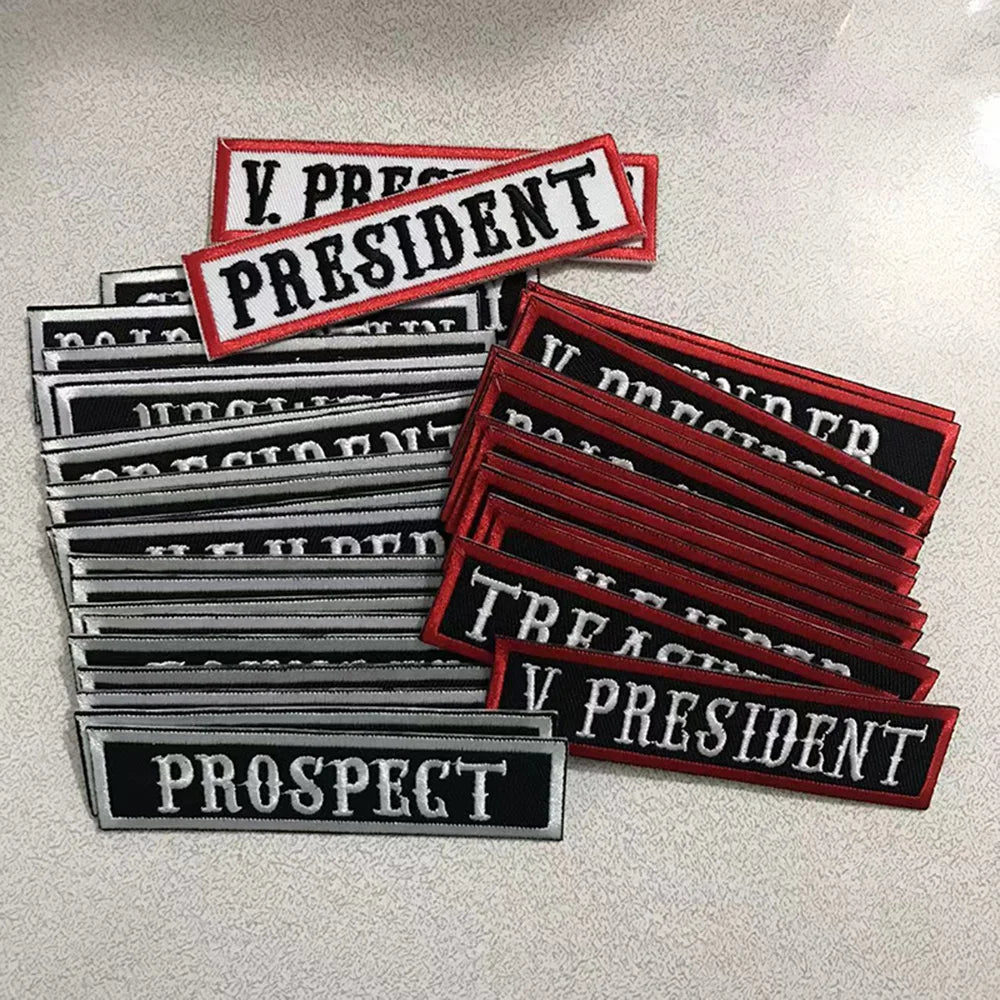 1pc 8cm Wide Customized Name Small Frame Tag Embroidery Patch Iron On Sew On Clothing For Left Chest Individual Badge