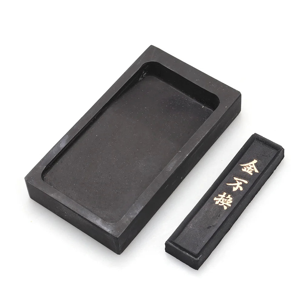 Ink Stone Inkstone Calligraphy Painting Chinese Traditional Grinding Inkstick Block Stickcontainer Practice Suzuri Pad Inkslab