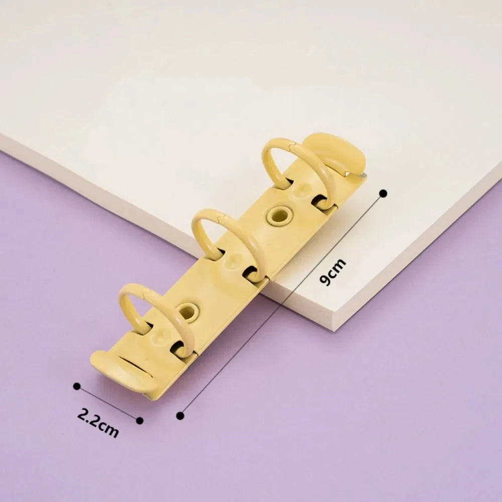 Durable Detachable Metal Spiral Rings Binder Clip High Quality Diary A8 Paper Binder Clips DIY Album Loose Leaf Ring Office