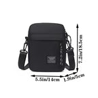 Men's Bag, Available in Single Shoulder or Cross-Body Design, Suitable for Daily Use during School Made of Nylon Material