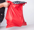 100PCS Red/Orange Poly Mailer Adhesive Envelope Bag DIY Logo Print T-shirt Gloves Gift Shoes Box Express Gift Packaging Pouches