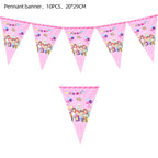 Cartoon Family Theme Birthday Party Decoration Disposable Set Tableware Plate Napkins Tablecloth For Kid Shower Supplies Puzzle