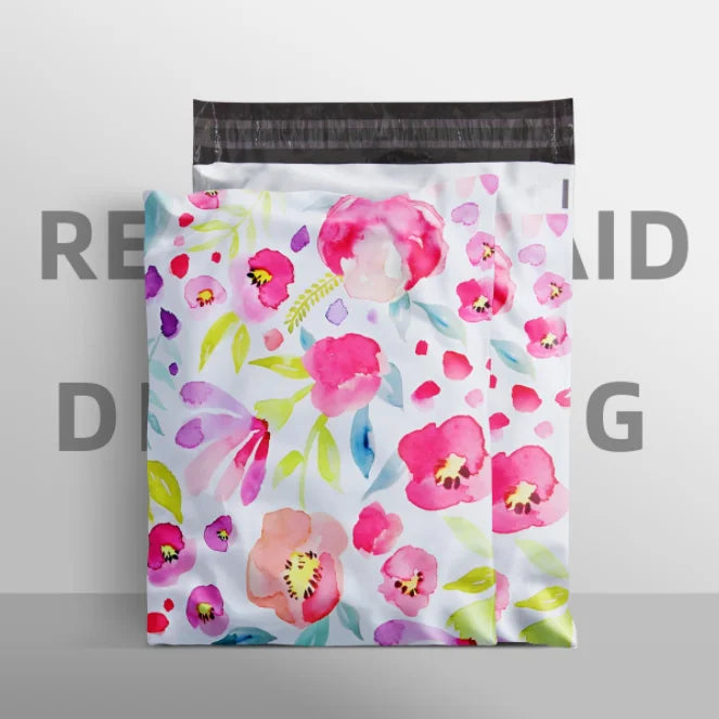 100PCS Poly Mailer Adhesive Envelope Printing Bag DIY Clothes T-shirt Pantihose Skirt Underwear Bra Shipping Packaging Pouches