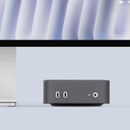 Easy Install Wear-resistant Waterproof Silicone Protective Case for Mac Mini M4/M4 Pro 2024 Precise Opening Dustproof Cover