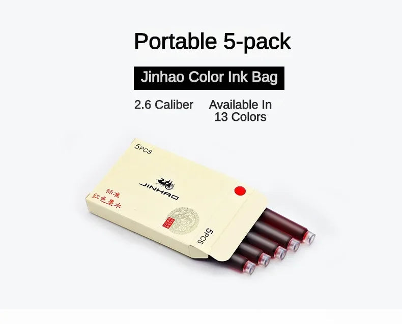 5/10/15 Pcs Jinhao Fountain Pen ink Cartridge Refill Fountain Pen Ink Fountain Pen Chinese ink Office School Supplies Stationery