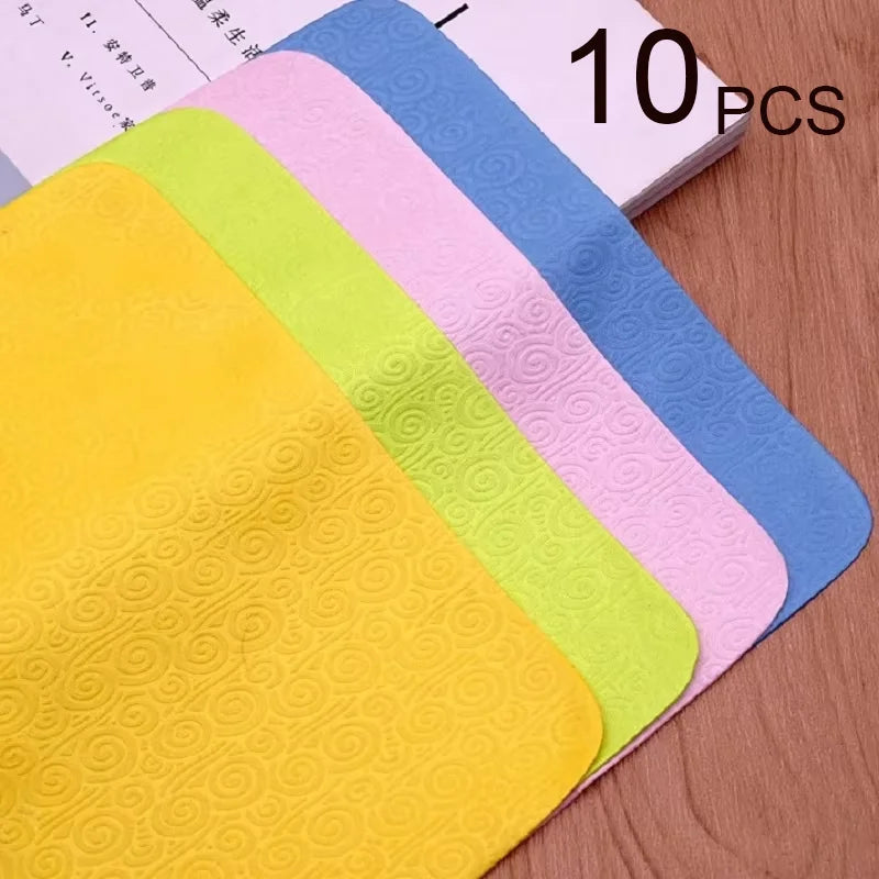 5/10 Pcs High Quality Chamois Glasses Cleaner  Microfiber Glasses Cleaning Cloth For Lens Phone Screen Cleaning Wipes