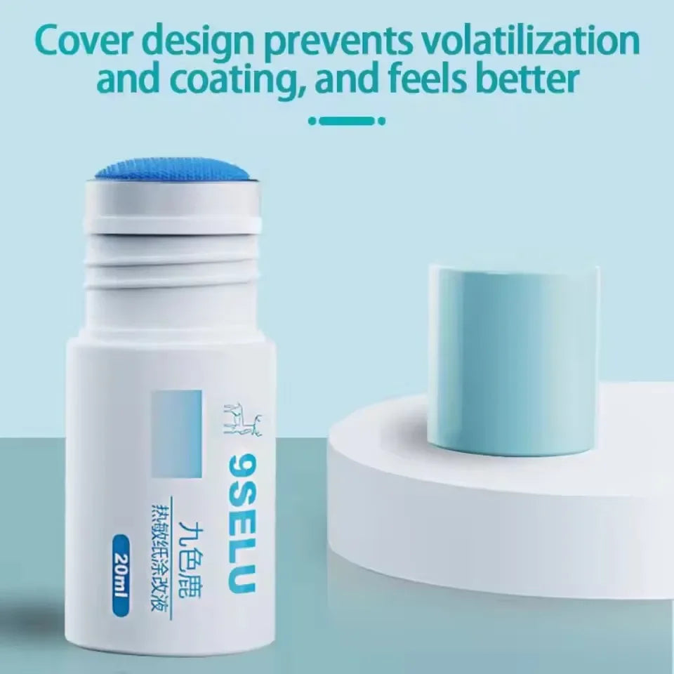 Fast-Drying Thermal Paper Correction Fluid Eraser Package Parcel Box ID Information Protector Anti Peep Identity Info Guard