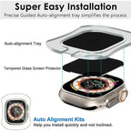 Tempered Glass for Apple Watch Ultra2/3 49mm Anti-Scratch Screen Protector for IWatch Ultra Seconds Installation Protective Film