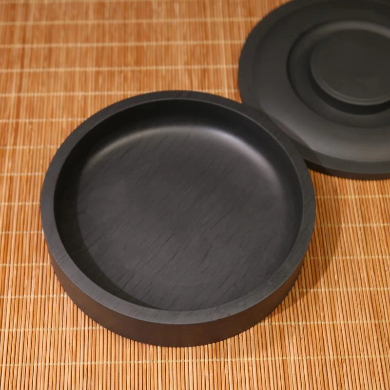 5-8 Inches Natural Inkstone Calligraphy Writing Ink Stone Traditional Chinese Painting Inkslab Multifunction Ink Grinding Plate