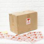 60pcs/lot Fragile Warning Label Sticker Hazard Warning Sign Handle With Care Keep Express Label Adhesive