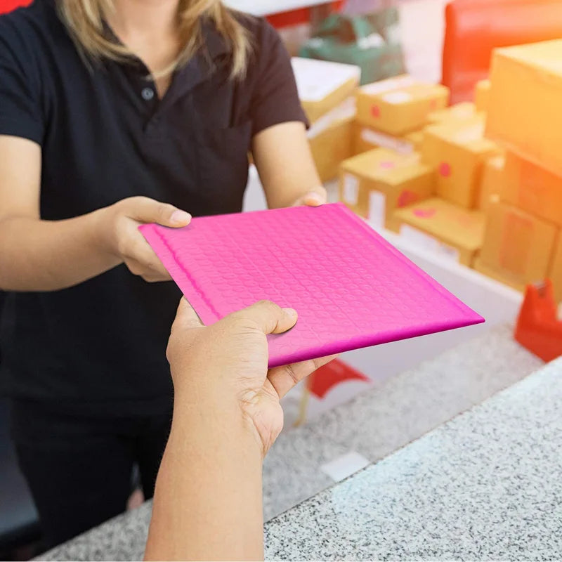 Pink Bubble 50 Pcs Envelopes for Shipping Bags Padded Envelopes for Packaging Seal Mailing Gift Padding Purple and Pink Black