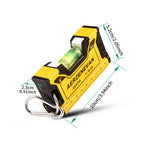 Mini Magnetic Level Gauge - High Precision Portable Horizontal & Vertical Metric Ruler Protractor for Home Use