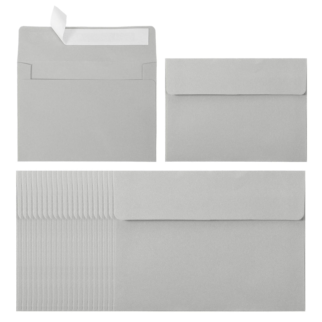 24Pcs A2 Envelopes Self Seal 110gsm Paper Invitation Envelopes for Postcard Wedding Greeting Cards Photos Announcement Mailing