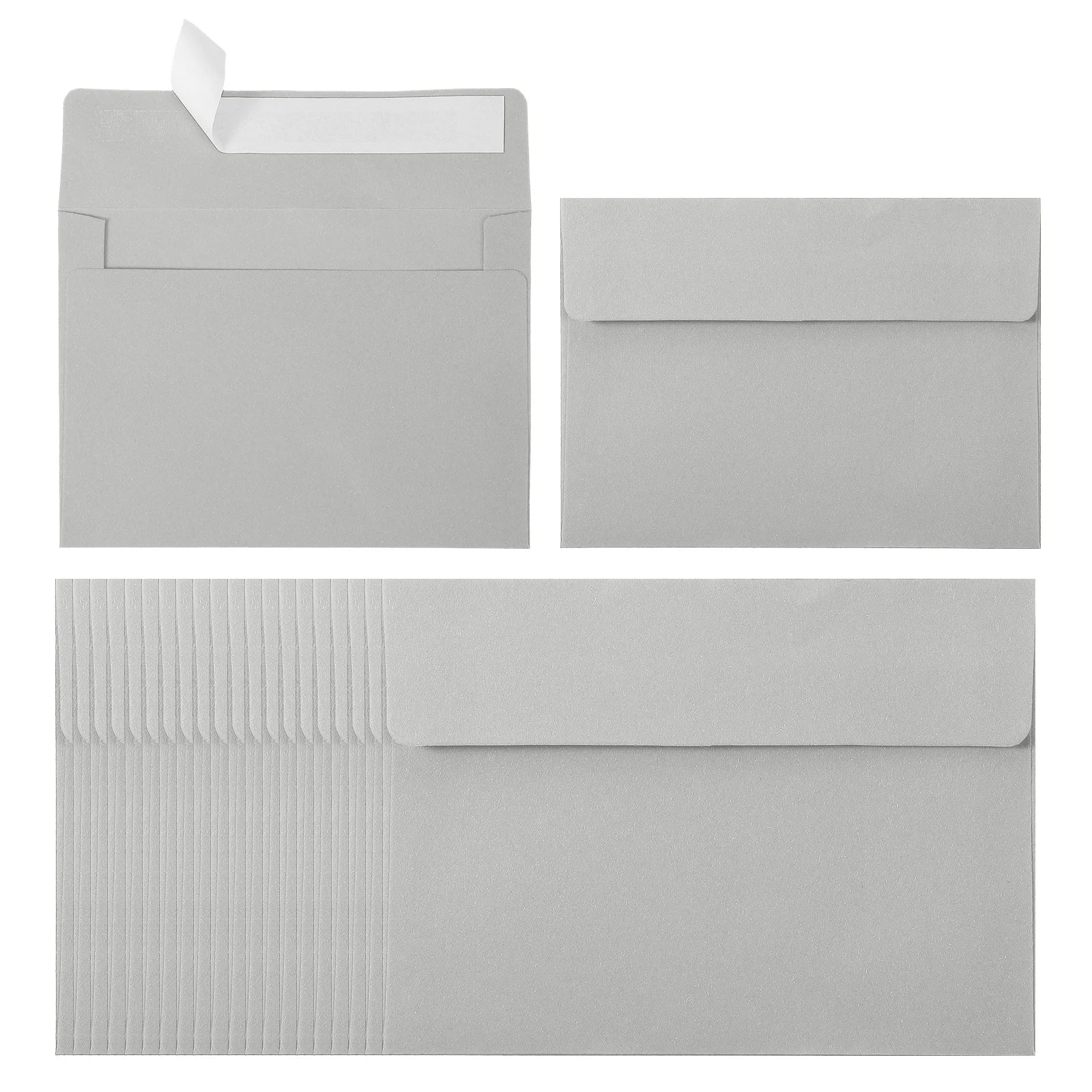24Pcs A2 Envelopes Self Seal 110gsm Paper Invitation Envelopes for Postcard Wedding Greeting Cards Photos Announcement Mailing